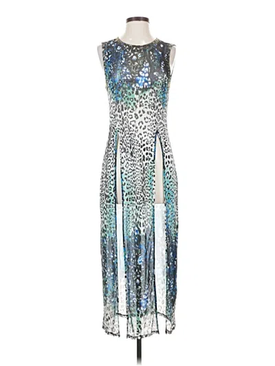 Pre-owned Bebe Cocktail Dress In Silver