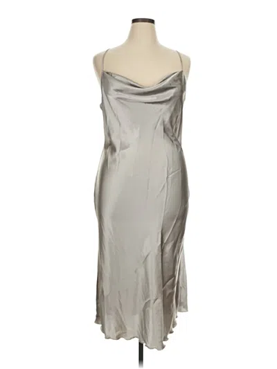 Pre-owned Bebe Cocktail Dress In Silver