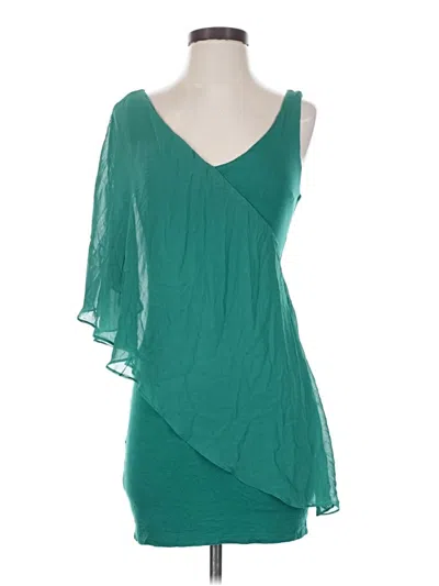 Pre-owned Bebe Cocktail Dress In Teal