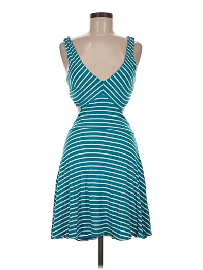 Pre-owned Bebe Cocktail Dress In Teal