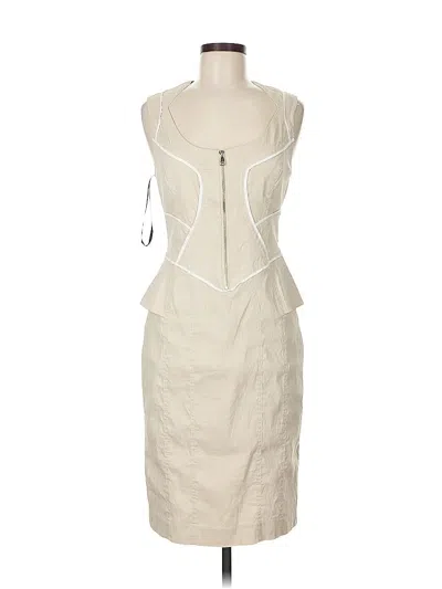 Pre-owned Bebe Cocktail Dress In White