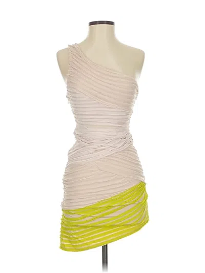 Pre-owned Bebe Cocktail Dress In White