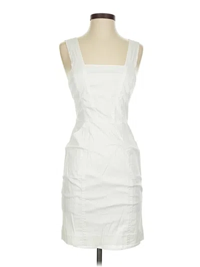 Pre-owned Bebe Cocktail Dress In White