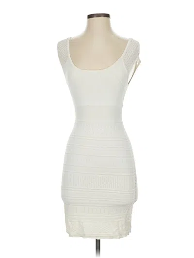 Pre-owned Bebe Cocktail Dress In White
