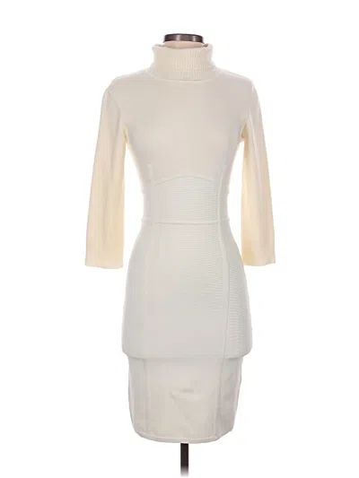 Pre-owned Bebe Cocktail Dress In White