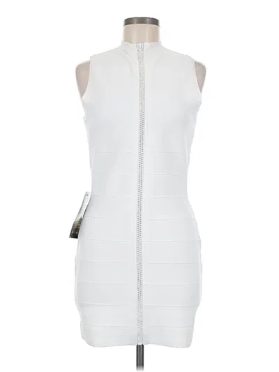 Pre-owned Bebe Cocktail Dress In White