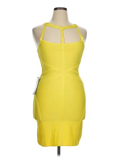 Pre-owned Bebe Cocktail Dress In Yellow