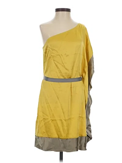 Pre-owned Bebe Cocktail Dress In Yellow