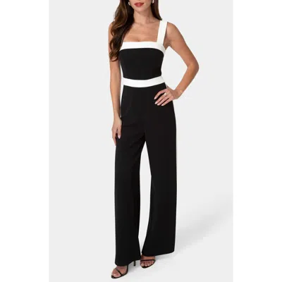 Bebe Colorblock Jumpsuit In Multi
