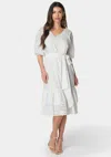 Bebe Cotton Eyelet Dress In New White