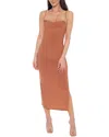 Bebe Cowl Jersey Maxi Dress In Brown