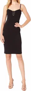 Bebe Crepe Sheath Dress In Black