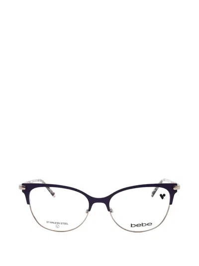 Bebe Crystal-embellished Cat-eye Frame Glasses In Black