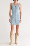 Bebe Denim Denim Minidress In Light Wash