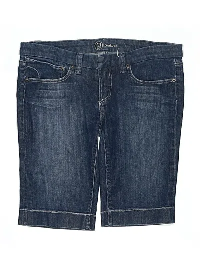 Pre-owned Bebe Denim Shorts In Blue