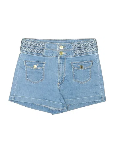Pre-owned Bebe Denim Shorts In Blue