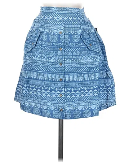 Pre-owned Bebe Denim Skirt In Blue