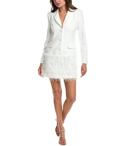 Bebe Donna Ricco Blazer Mini Dress In White