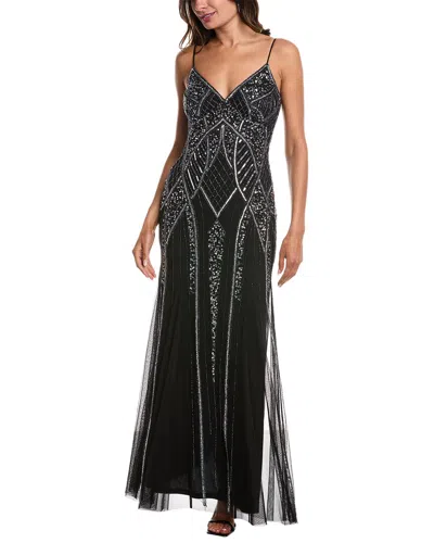 Bebe Donna Ricco Maxi Dress In Black