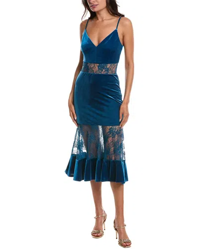 Bebe Donna Ricco Midi Dress In Blue