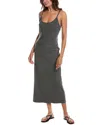 Bebe Donna Ricco Ribbed Midi Dress In Green
