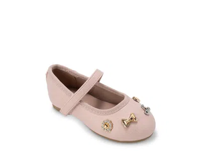 Bebe Dottie Mary Jane Flat Kids' In Blush Pink