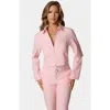 Bebe Embellished Bomber Jacket In Pink