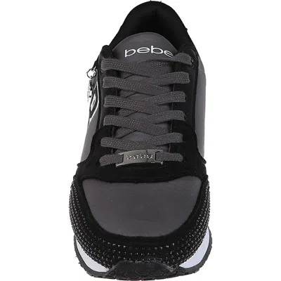 Bebe Embellished Varsity Low Top Sneaker