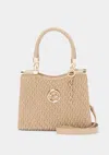 Bebe Erika Mini Shopper In Beige