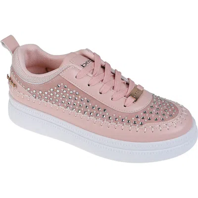 Bebe Faux Pearl Crystal Embellished Sneaker