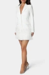 Bebe Donna Ricco Blazer Mini Dress In White