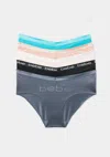 Bebe Five Pack Laser Hipster Set In Laguna