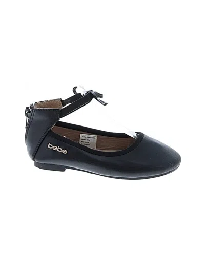 Pre-owned Bebe Kids' Flats In Black