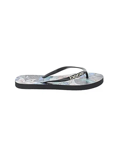 Pre-owned Bebe Flip Flops In Blue