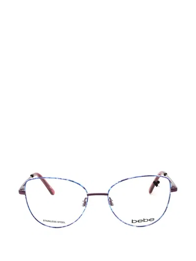 Bebe Floral-pattern Cat-eye Glasses In Blue