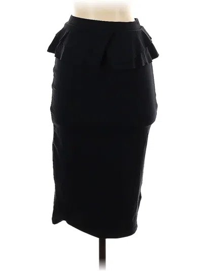 Pre-owned Bebe Formal Skirt In Black