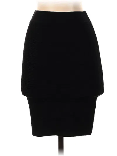Pre-owned Bebe Formal Skirt In Black