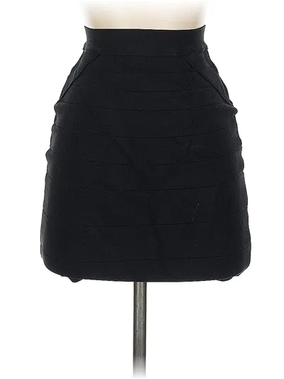 Pre-owned Bebe Formal Skirt In Black