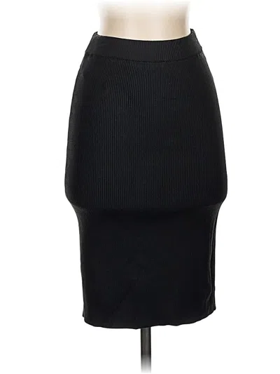 Pre-owned Bebe Formal Skirt In Black
