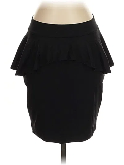 Pre-owned Bebe Formal Skirt In Black