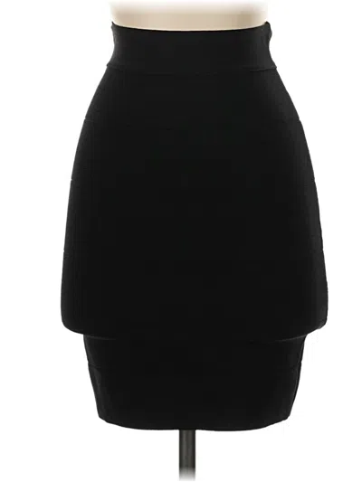 Pre-owned Bebe Formal Skirt In Black
