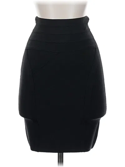 Pre-owned Bebe Formal Skirt In Black