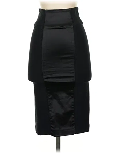 Pre-owned Bebe Formal Skirt In Black