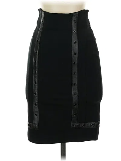 Pre-owned Bebe Formal Skirt In Black