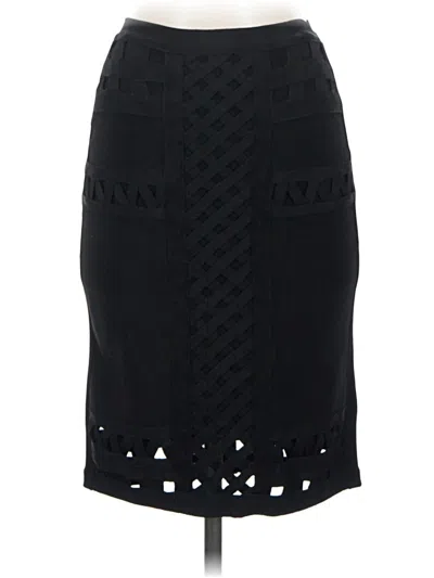 Pre-owned Bebe Formal Skirt In Black