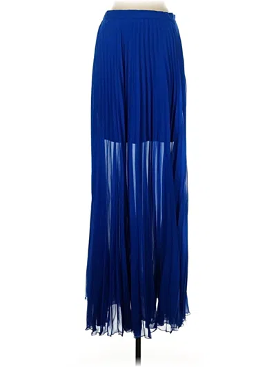 Pre-owned Bebe Formal Skirt In Blue