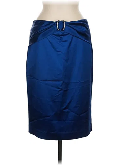 Pre-owned Bebe Formal Skirt In Blue