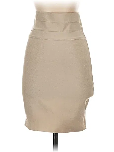 Pre-owned Bebe Formal Skirt In Brown