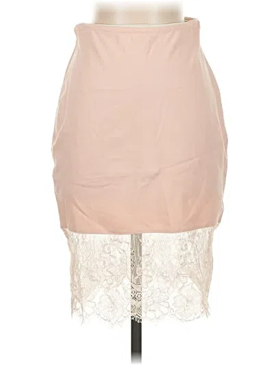 Pre-owned Bebe Formal Skirt In Brown