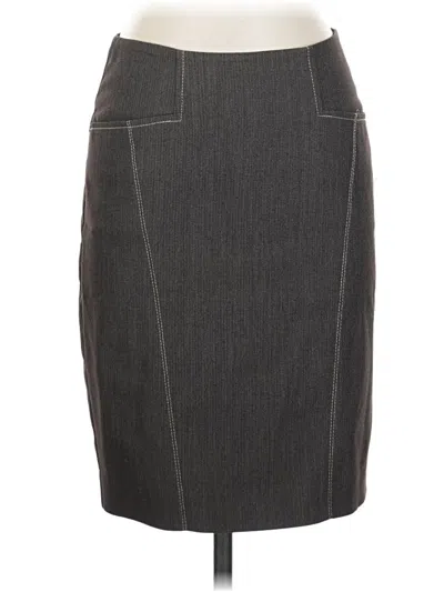 Pre-owned Bebe Formal Skirt In Gray